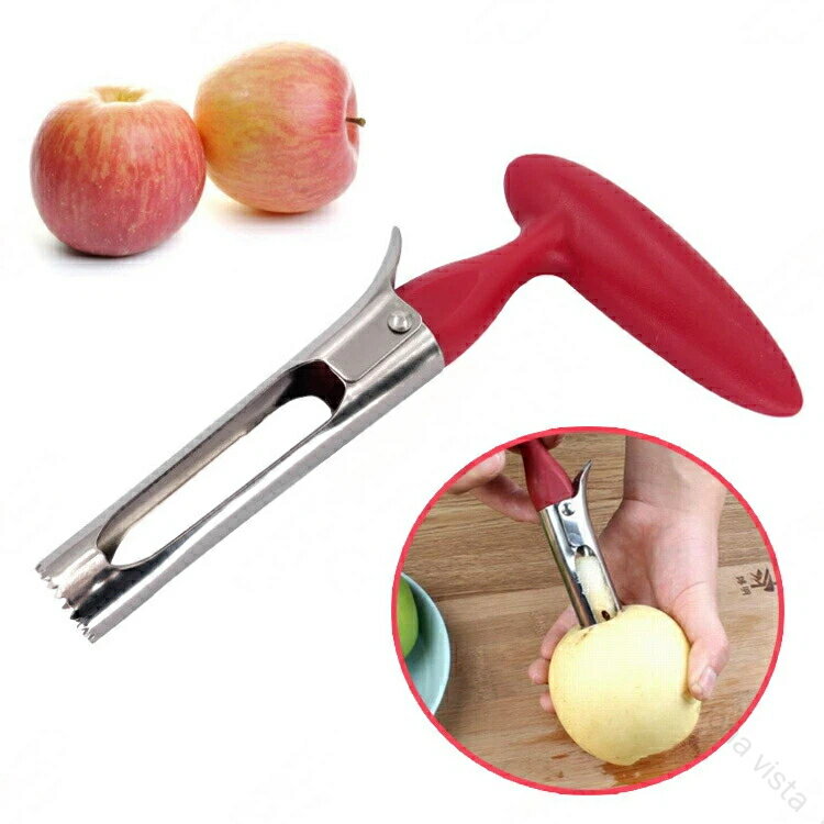 フルーツコアラー コアラー りんごの芯抜き ステンレス鋼 芯抜きカッター 仕切り付き コアリムーバーツ..
