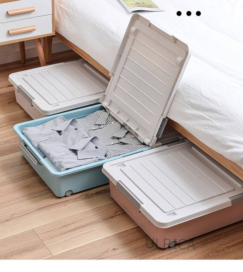 収納ボックス おしゃれ 頑丈 キャスター付き 寝室 リビング 雑物収納 蓋付き 特大 大容量 布団収納 衣..