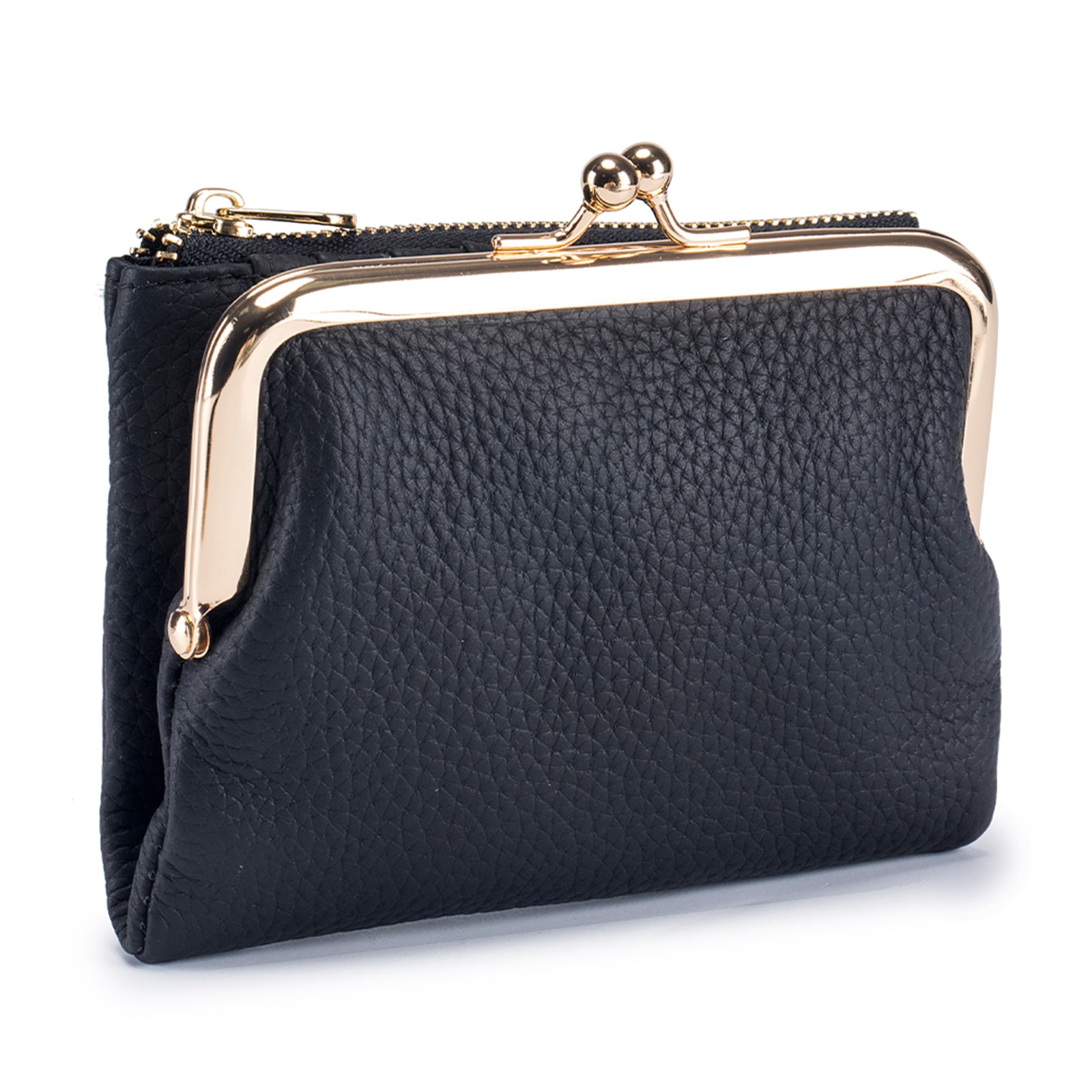 がま口財布 牛革 小銭入れ ミニ 二つ折り財布 [5カラー](4)