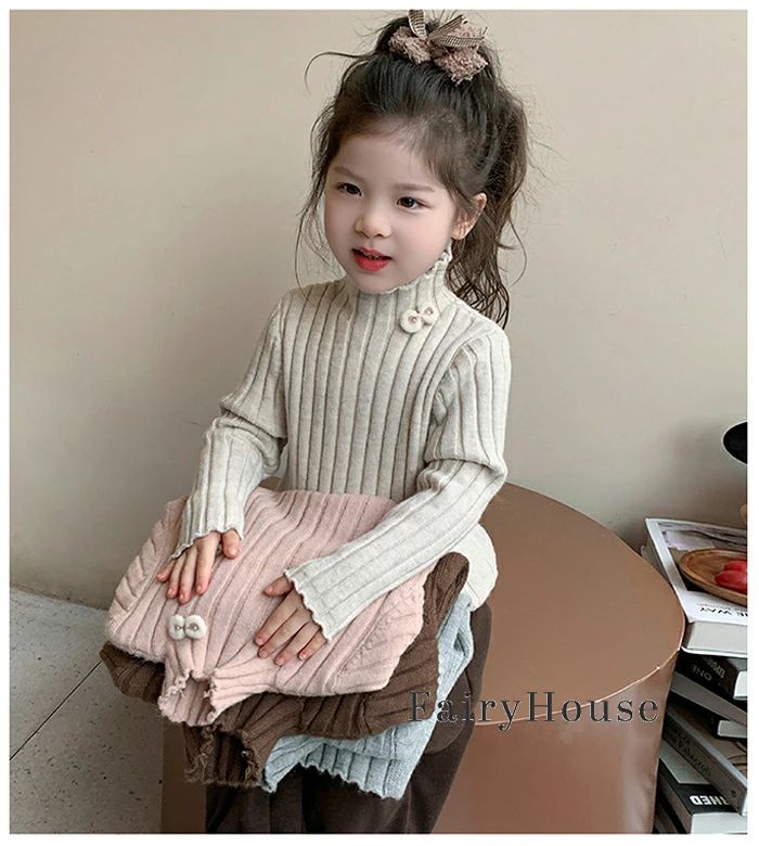 【送料無料】子供服 女の子 セーター あたたかい 厚手 セーター キッズ 女の子 冬...