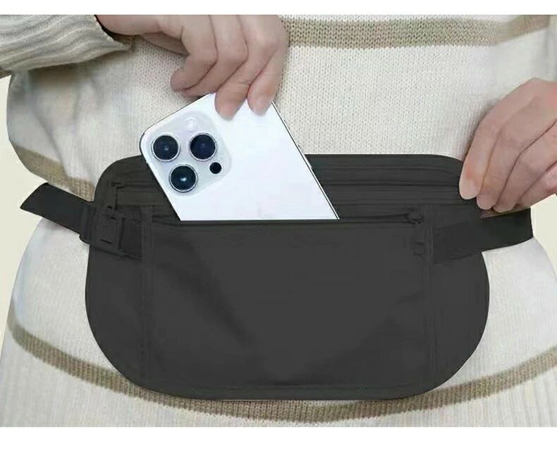 【送料無料】セキュリティポーチ 海外旅行 パスポートケース スキミング防止 薄型 メンズ 旅行 スキミング ショルダー 便利グッズ 海外 ミニショルダー 貴重品ケース グッズ ミニ 通気性 隠せる 腹巻 防水ウエストポーチ パスポートウォレット 2