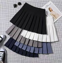 スカート 制服 女子高生 スカート インナーパンツ付 プリーツスカート 秋 春 入学 通学 学生服 中学生 高校生 無地 紺 ネイビー ブラック 黒 グレー 灰色