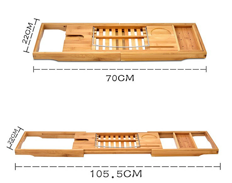 バスタブトレー バステーブル 風呂 浴槽 バスブックスタンド バスタブラック　竹製 伸縮式バスタブトレー