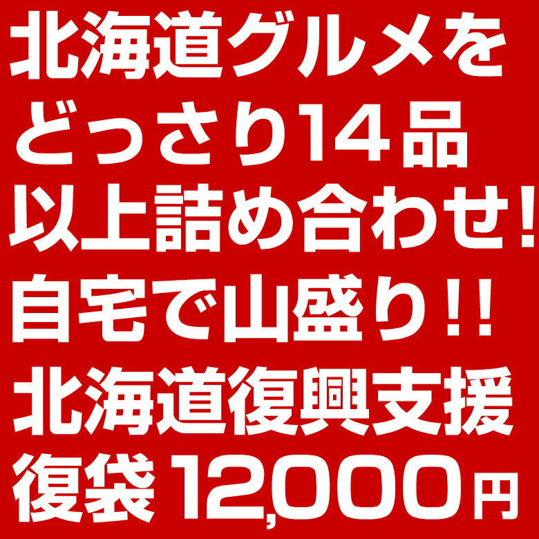 ＼自宅で山盛り北海道！／北海道グルメをどっさり豪華14点以上詰め合わせ！.北海道ふっこう支援復袋(福袋)12000円.お取り寄せグルメ 北海道ふっこう福袋 復興 応援 食品ロス 海鮮福袋 食品 海鮮 緊急在庫処分sos 北海道物産店 冷凍便 【M03】