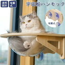 猫 ハンモック 吸盤型 宇宙船 ベッド 耐荷重15kg吸盤ハンモック 透明 木製 猫ハンモック ねこハンモック 猫 ねこ 猫ベッド ハンモック キャットベッド ペット