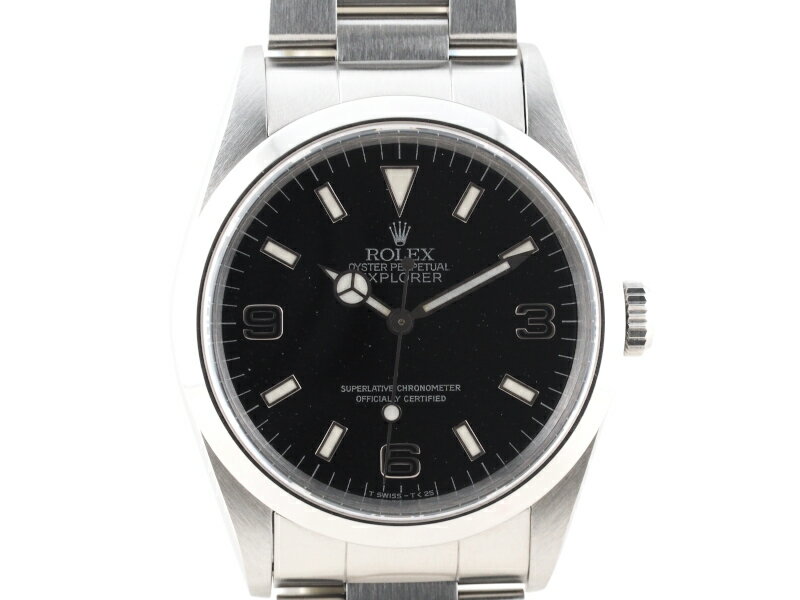 ROLEXロレックス　Ref.14270エクスプロラー1　X品番【中古】文字盤ブラックアウト