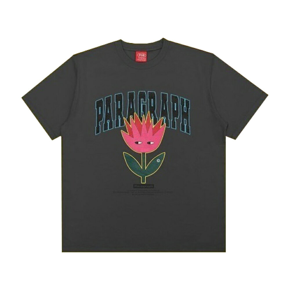 パラグラフ PARAGRAPH ARCH FLOWER T-SHIRT CHACORL