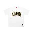 パラグラフ PARAGRAPH ARCH LOGO T-SHIRT WHITE