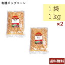 アリサン 有機ポップコーン 1kg 2個セット N27L アメリカ カリフォルニア産 送料無料