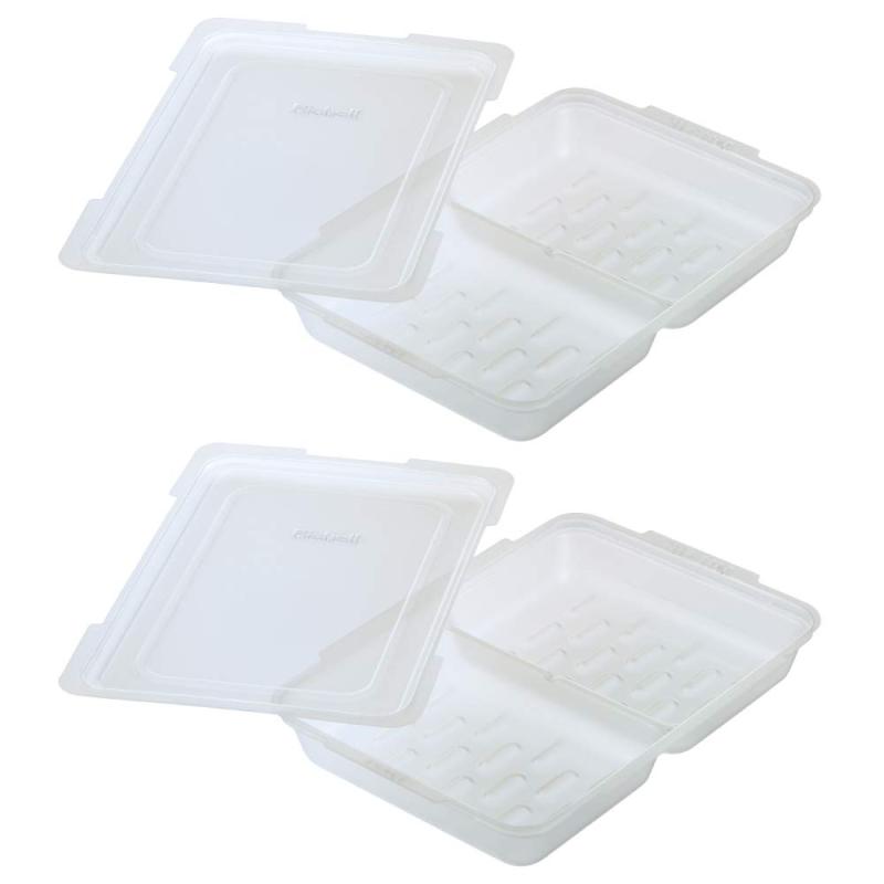 リッチェル わけわけフリージング 手づかみゆで野菜トレー 130ml×2ブロック