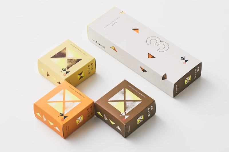 文の助茶屋 わらび餅 3種詰合せ（和三盆・ほうじ茶・黒糖）（116ℊ×3個）