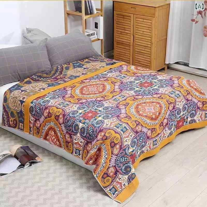 唐 カード 綿 ガーゼ 多層 ガーゼ カバー 多機能 夏 布団 タオル 枕 カバー 多機能 カバー 毛布