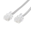 エレコム モジュラーケーブル モデム用 5m スリム ホワイト MJ-5WH(2)