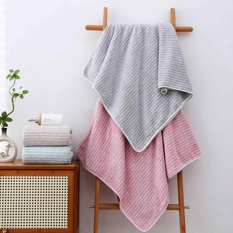 タオル 浴巾 レディース メンズ セット 厚手 サンゴフリース やわらか ふわふわ 吸水速乾 家庭用 ビーチタオル ピンク グリーン グレー ブラウン(x2)