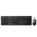 エレコム キーボード 【マウスセット】 ワイヤレス (レシーバー付属) メンブレン フルキーボード ブラック TK-FDM106MBK(2)