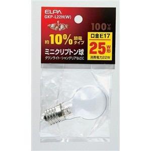 エルパ (ELPA) ミニクリプトン球 電球 照明 E17 100V 22W ホワイト GKP-L22H(W) エルパ (ELPA) ミニクリプトン球 電球 照明 E17 100V 22W ホワイト GKP-L22H(W)