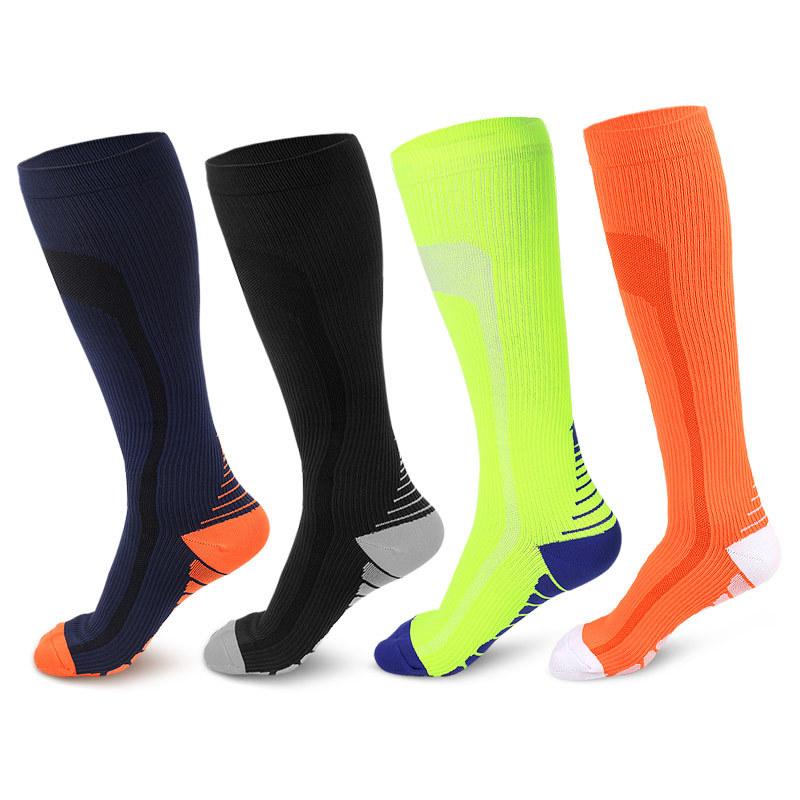 靴下 レディース メンズ スポーツ用 ハイソックス 吸汗 衝撃吸収 滑り止め ランニング マラソン トレー..