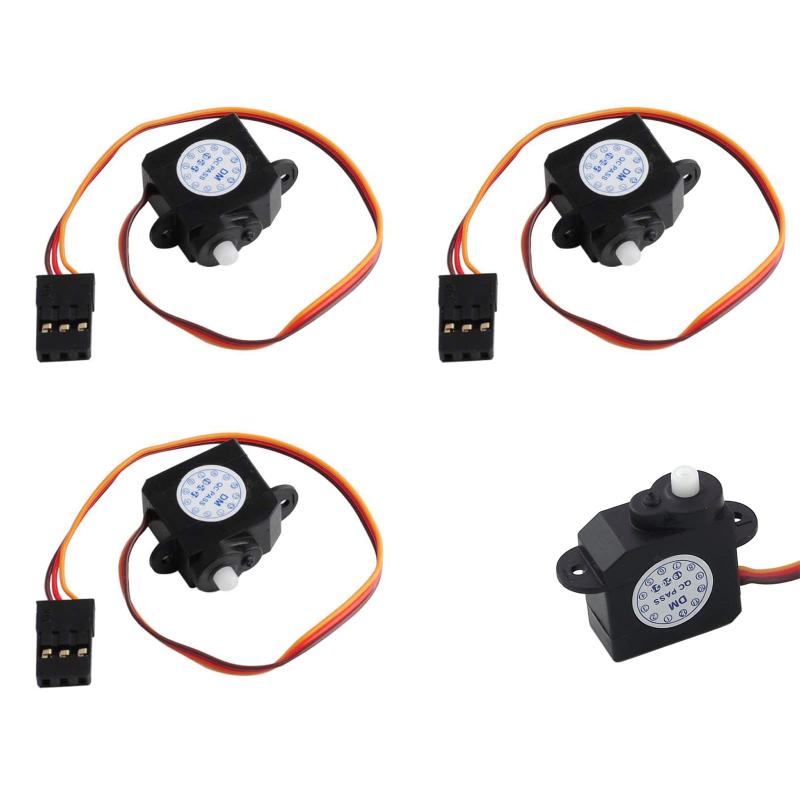 RCmall 4個 DM-S0020 2.1g ウルトラマイクロサーボコアレスモーター 2g デジタルサーボ JRコネクタ付き 3.7V-5V RCホビー用