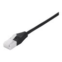 バッファロー BUFFALO ツメの折れないLANケーブル カテゴリー6 ストレート スリム 1m ブラック BSLS6SU10BK2