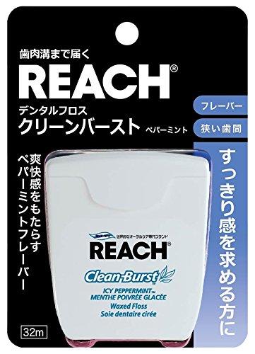 リーチデンタルフロス クリーンバースト ペパーミント32メートル (x 1)