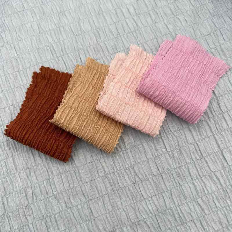 ニット生地 凹凸バブルジャガード 高弾性 ポリエステル スパンデックス 水着 ヘッドドレス スポーツウ..