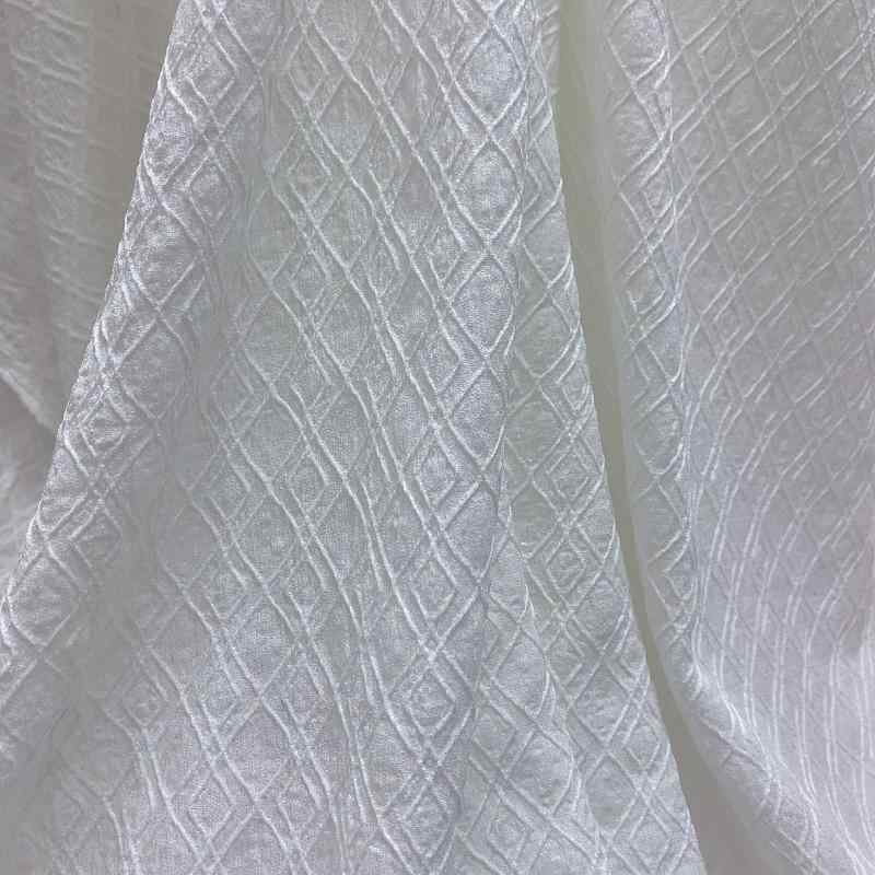 生地・布地 レディース 長袖Tシャツ レース 春夏 提花布地 ポリエステル スパンデックス カットソー 伸..