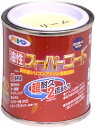 アサヒペン 塗料 ペンキ 油性スーパーコート 1/12L クリーム色 油性 多用途 ツヤあり 1回塗り 超耐久 ロングライフペイント サビドメ剤配合 紫外線劣化防止剤配合 日本製