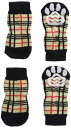 ランジュ (L'ange) DOG SOCKS check beige L サイズ