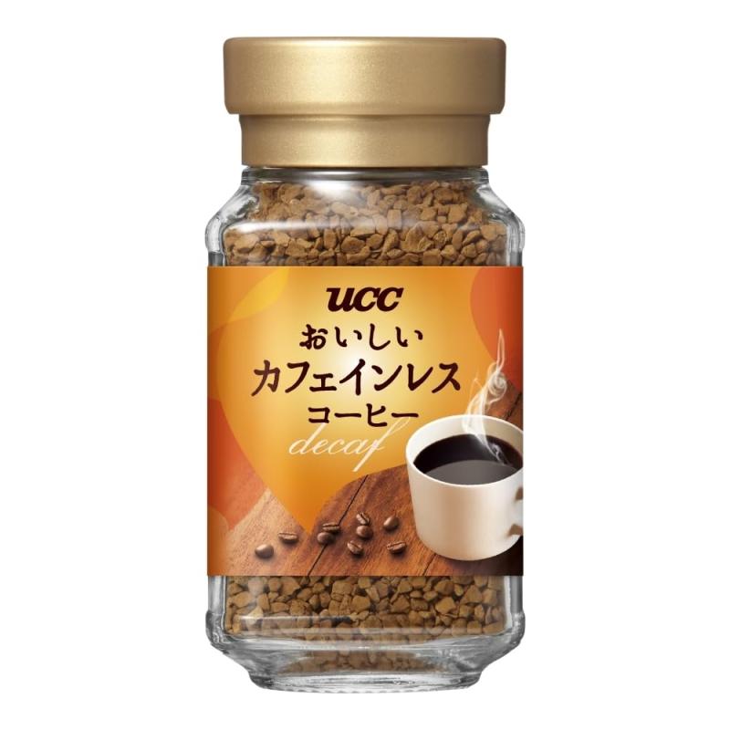 お・い・し・いカフェインレス UCC おいしいカフェインレスコーヒー インスタントコーヒー 45g