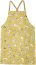 レップ(Rep) habituel(アビチュアル) ロッタ エプロン イエロー 着丈73×幅84cm ポケット付き 綿100%使用 洗濯機対応 レディース 女性...