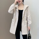 トレンチコート レディース ショート丈 春秋 韓国 きれいめ カジュアル 黄色 アプリコット 黒 グレー