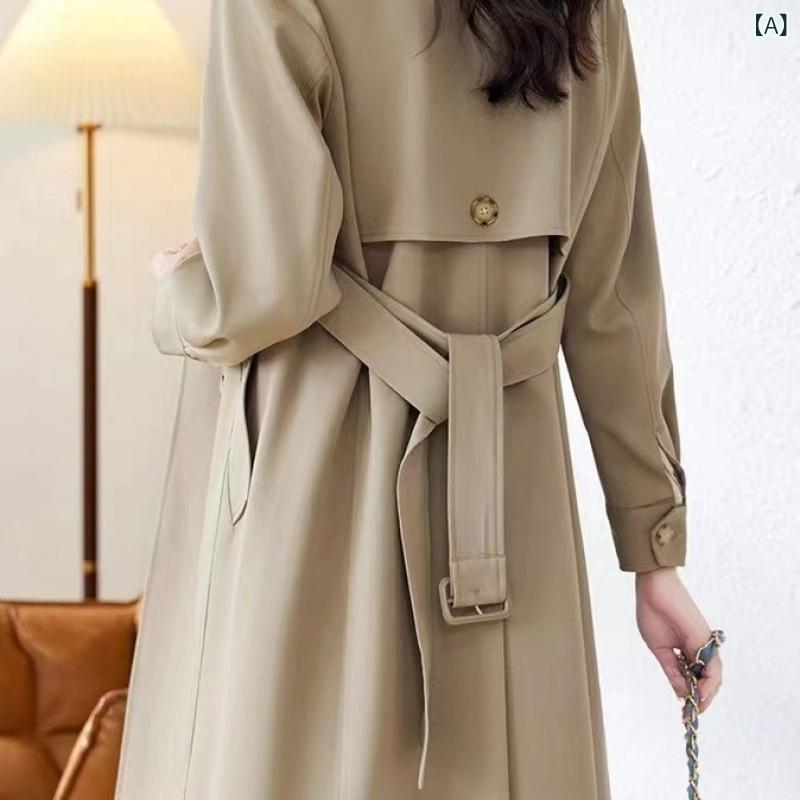 コート レディース ポリエステル 中長丈 Aライン ゆったり モカ 青梅緑 黒 秋冬 エレガント