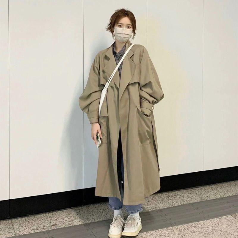 トレンチコート レディース スプリングコート 年 春秋 アウター ミドル丈 英国風 英国スタイル カジュアル 韓国 韓国スタイル