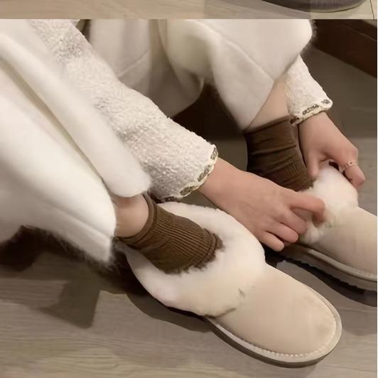 靴下 レディース ソックス 中筒 ポリエステル 無地 ブラック 黒 グレー グレー デニム ブルー 紺 燕麦色 オートミール色 コーヒー色 マスタードイエロー 秋冬