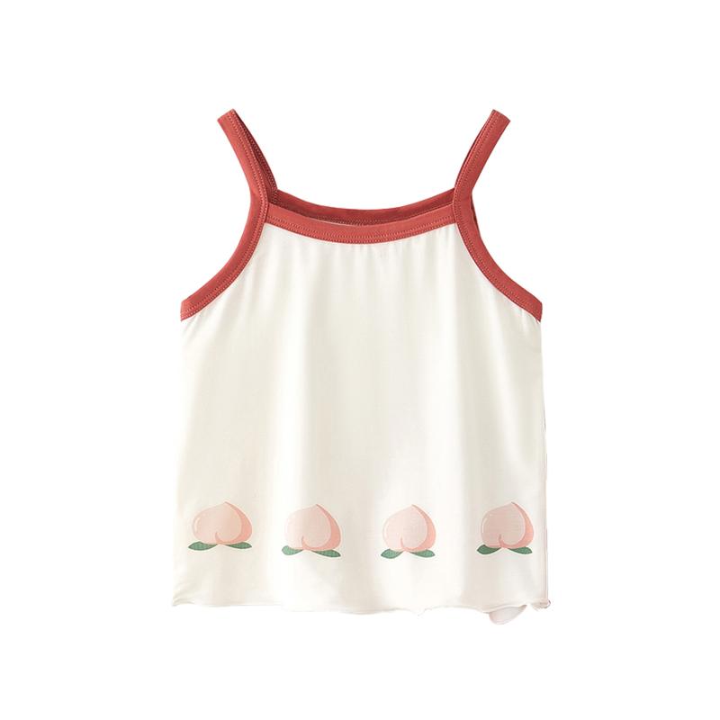 タンクトップ キッズ ベビー 薄手 肌着 女の子 カートーン柄 キャミソール 上下セット 80 90 100 110 120cm