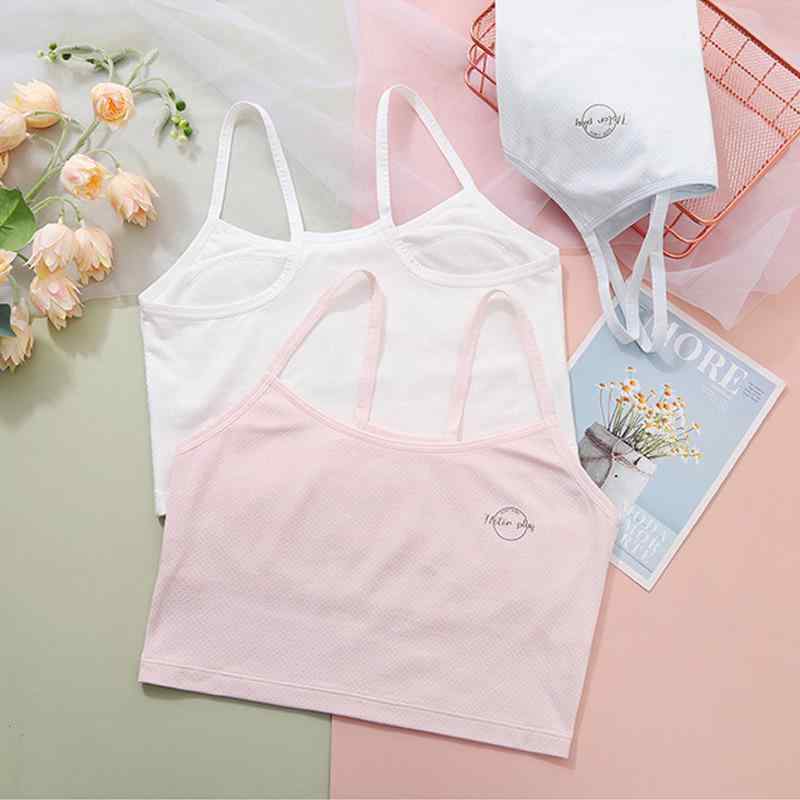 子供用インナー 子供用タンクトップ 春用 女児 キャミソール 中学生 高学年 女の子 コットン 綿100％ 柔らかい肌触り 快適 通気性 吸湿性 ホワイト ピンク系 ブルー系
