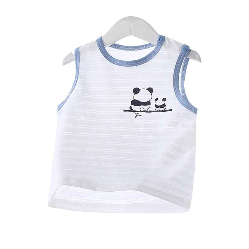 ベビー キッズ 背心 タンクトップ 春夏 綿100% 無袖 肌着 カットソー 新生児 乳幼児 子供 ノースリーブ..