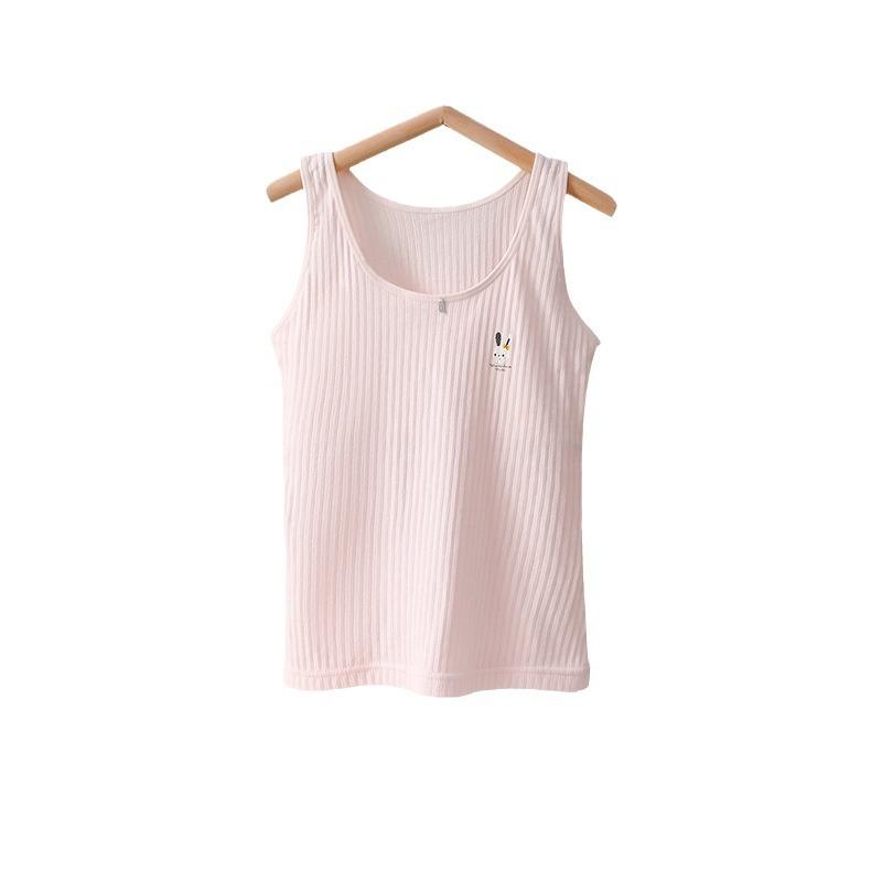 タンクトップ キッズ 女の子 子供 肌着 インナー 綿100% 無袖 春夏秋冬 ラウンドネック シンプル かわ..