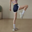 ヨガパンツ レディース スポーツショートパンツ ハイウエスト 伸縮性 吸湿速乾 ランニング ウェア 蜜桃ヒップ タイト 春夏 紺 ワインレッド キャメル オリー...