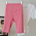 ヨガパンツ レディース 高腰 スポーツ ショートパンツ 5分丈 サイクリング ウェア ピーチヒップ ヒップアップ レギンス スキニー ストレッチ 春夏 秋冬 ブ...