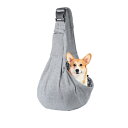 YFFSFDC ペットスリング ペット バッグ 抱っこ紐猫や小型犬 キャリーバッグ 斜めショルダーバッグ お出かけ抱っこ 飛び出し防止用ストラップ付き ポケット付き 通気性 調節可能安全ロープ付