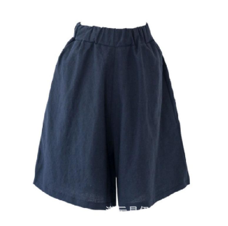 ハーフパンツ レディース 5分丈パンツ 夏 涼しい 快適 ワイドレッグパンツ ゆったりサイズ 無地 ギャザ..