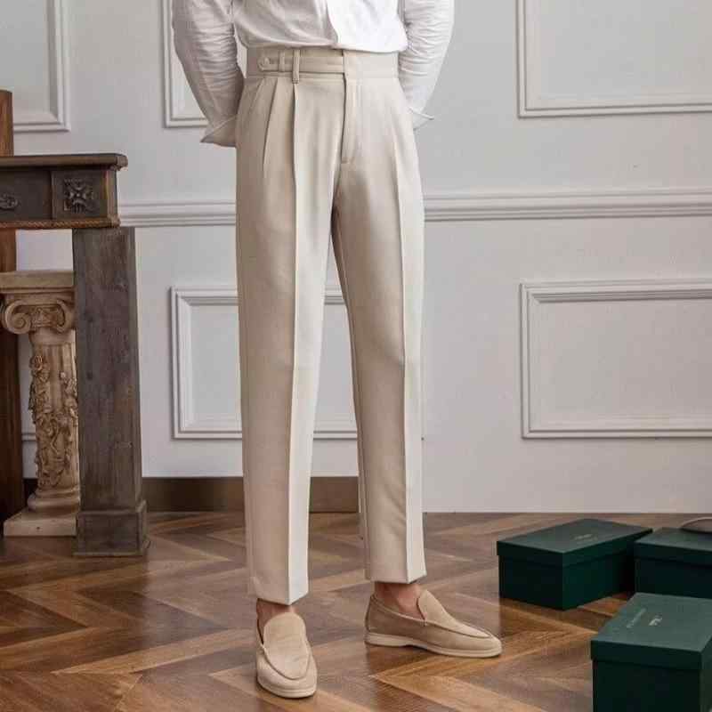 パンツ メンズ スラックス ビジネス フォーマル 男性用 テーパードパンツ イージーパンツ 春夏 秋冬 ポリエステル ブラック ブラウン ベージュ