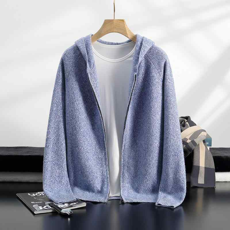 新作 メンズトップス カーディガン 長袖 フード付き 通勤 通学 カジュアル : ファッションメンズシャツ長袖フード付きジャケット