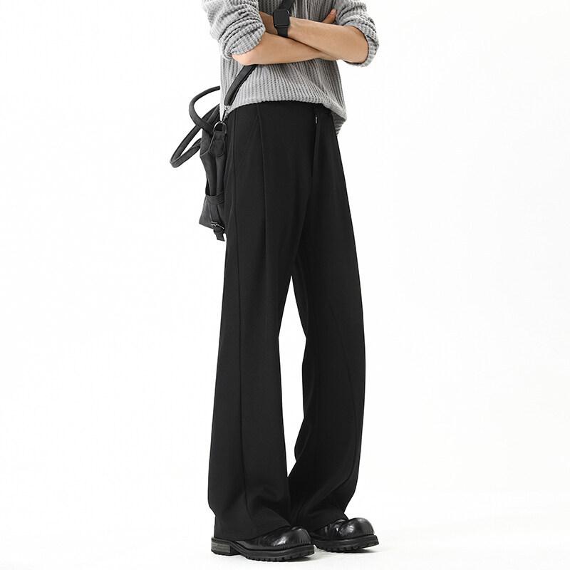 スラックス メンズ テーパード イージーパンツ 男性用 ブラック 黒 無地 大サイズ ゆったり 春 ビジネス カジュアル