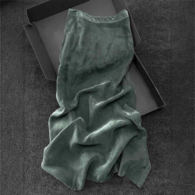 スカート レディース 銅アンモニア繊維 Aラインスカート ミドル丈スカート 無地 春夏 エレガント 通勤 ..