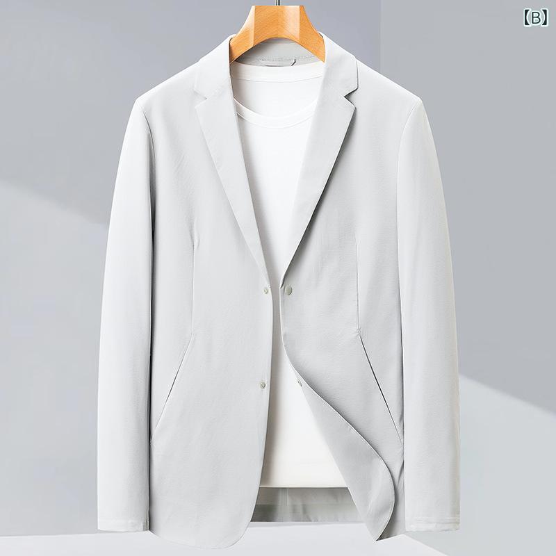 ジャケット メンズ アウトドア 抗シワ 防水 スーツ 春秋 撥水 防汚 多機能 テーラードジャケット スマートカジュアル 高機能 紳士服 トップス