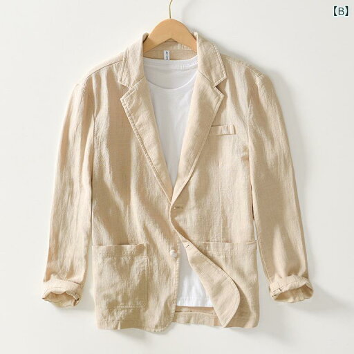 ジャケット メンズ テーラードジャケット 麻 リネン カジュアル ビジネス 無地 春夏秋冬 ホワイト ベージュ ブラック グレー カーキグリーン