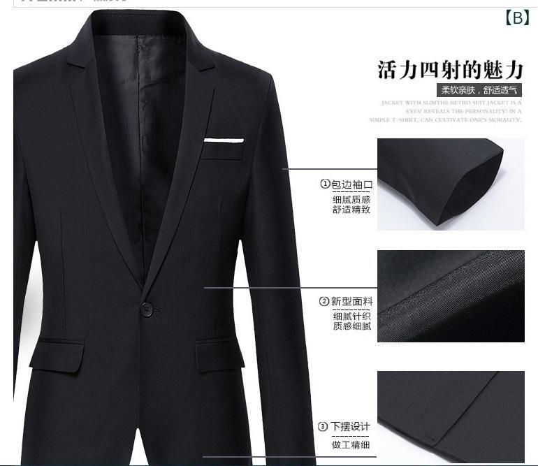 ジャケット 男性用 スリムフィット カジュアルスーツ テーラードジャケット 無地 グレー ブラック ネイビー ワインレッド M L XL 2XL 3XL 4XL 5XL