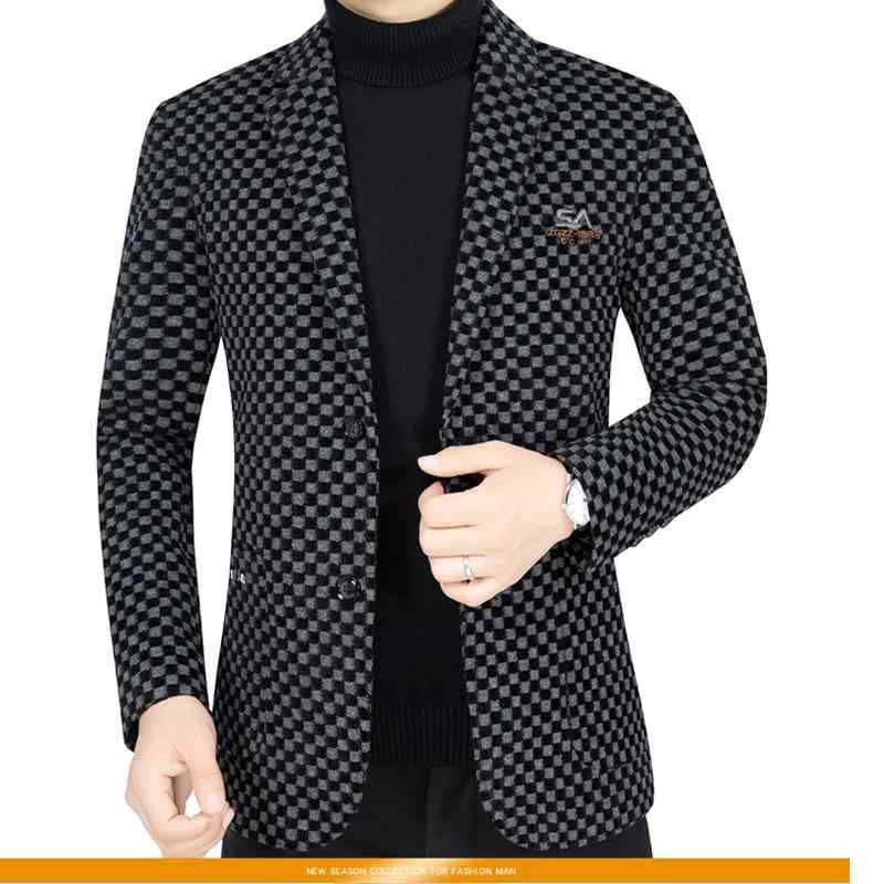 スーツ メンズ 男性用 ビジネス カジュアル テーラード 格子柄 春秋 スリムフィット ポリエステル グレー ブラック